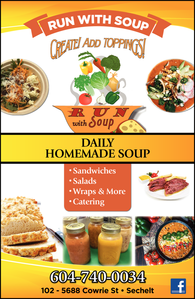 Run With Soup Sechelt, BC British Columbia Local