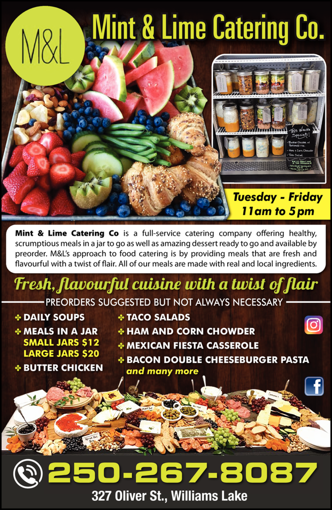 Mint & Lime Catering Co Williams Lake, BC British Columbia Local